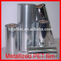 Filme de PET de alta barreira de metalização / Película de PET / Filme Metálico de 6Micron para embalagem de alimentos